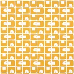 Schumacher 82033 Den Appliqué Ochre fabric swatch