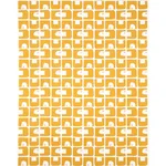 Schumacher 82033 Den Appliqué Ochre fabric swatch