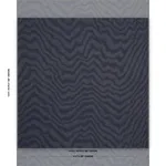 Schumacher 86960 Denim Moiré Denim fabric swatch