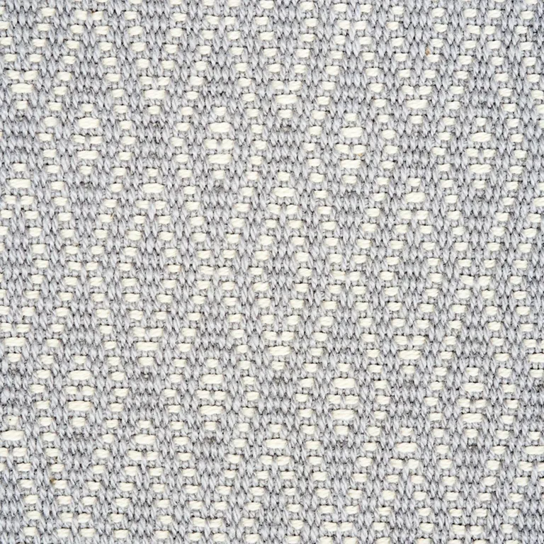Schumacher 77521 Derby Diamond Performance Grey fabric swatch