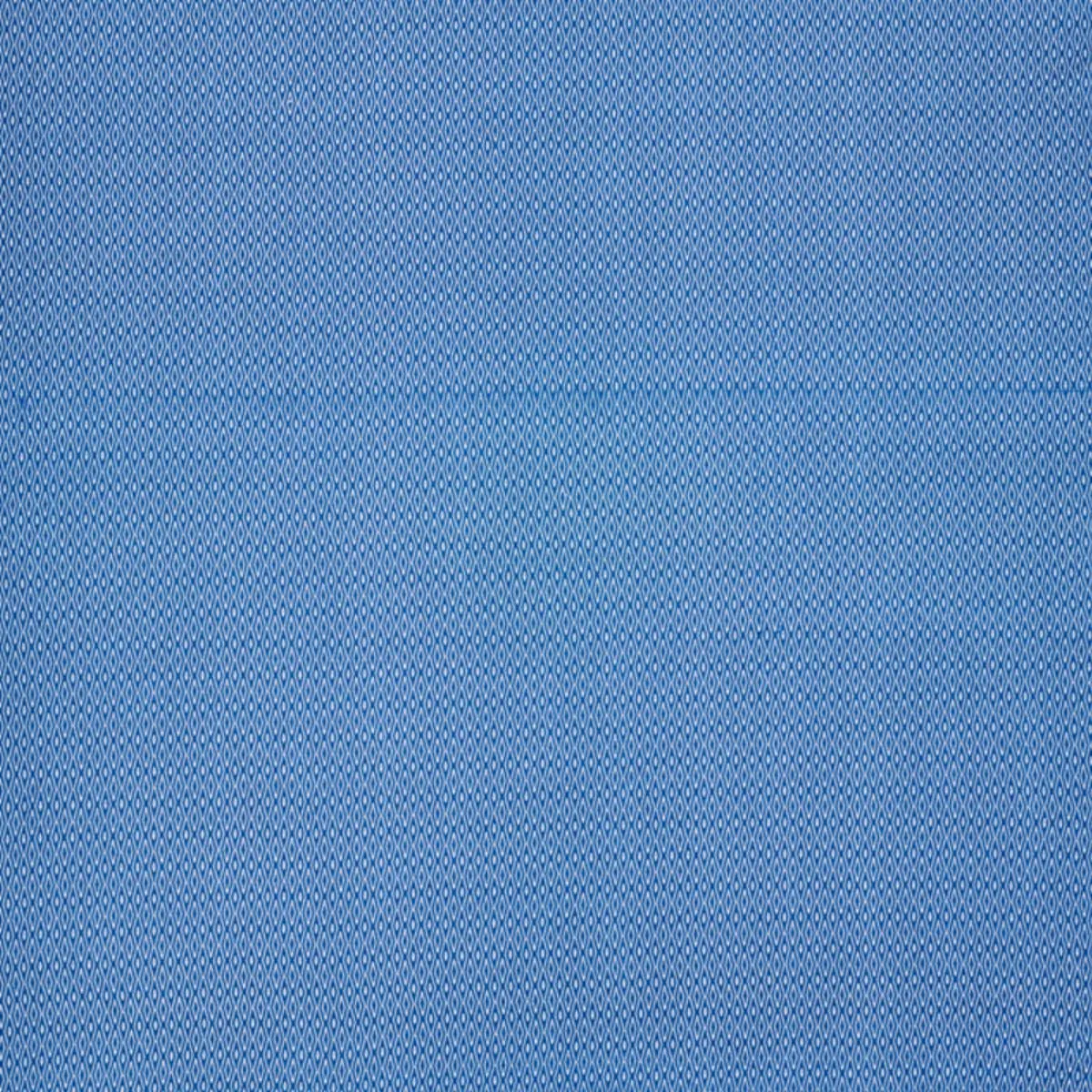 Schumacher 77522 Derby Diamond Performance Indigo fabric swatch