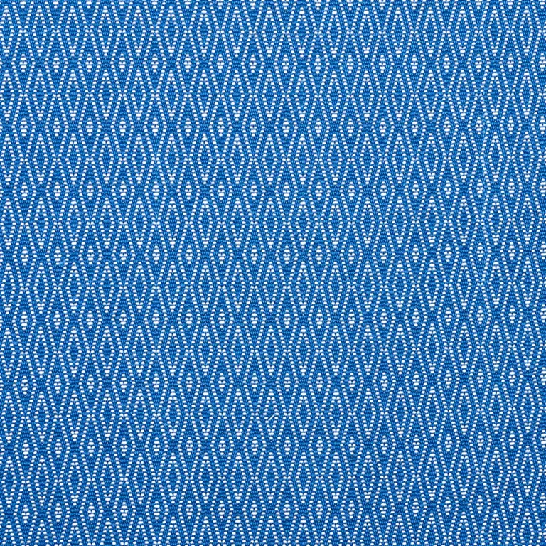 Schumacher 77522 Derby Diamond Performance Indigo fabric swatch