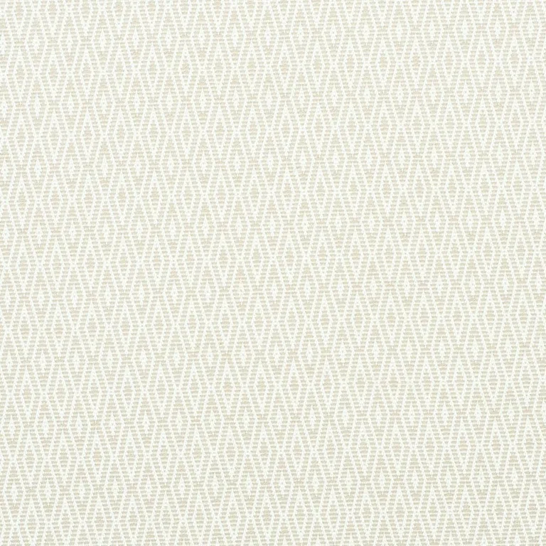 Schumacher 77520 Derby Diamond Performance Ivory fabric swatch