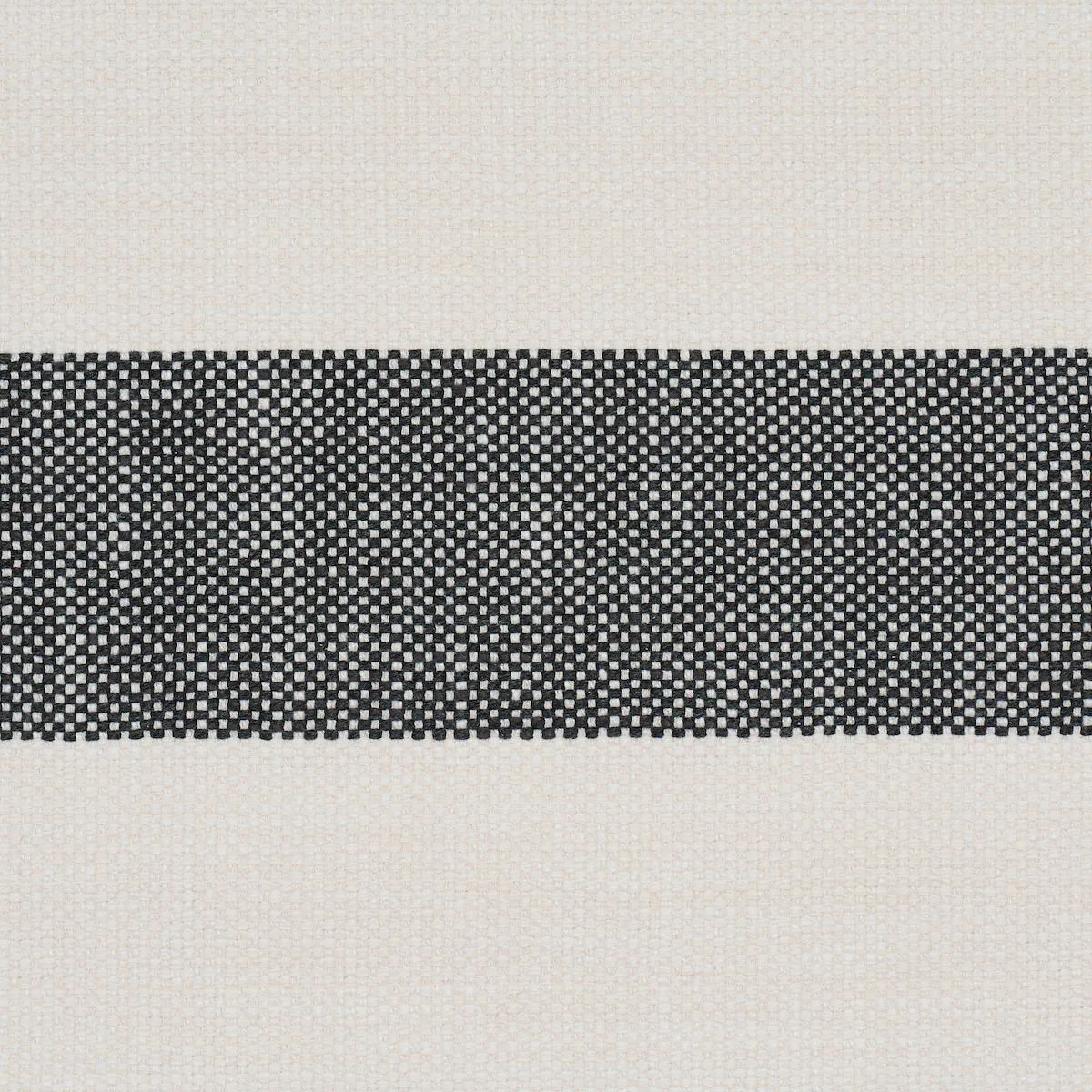 Schumacher 83832 Desert Wide Stripe Charcoal fabric swatch