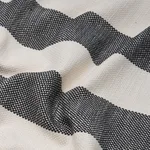 Schumacher 83832 Desert Wide Stripe Charcoal fabric swatch