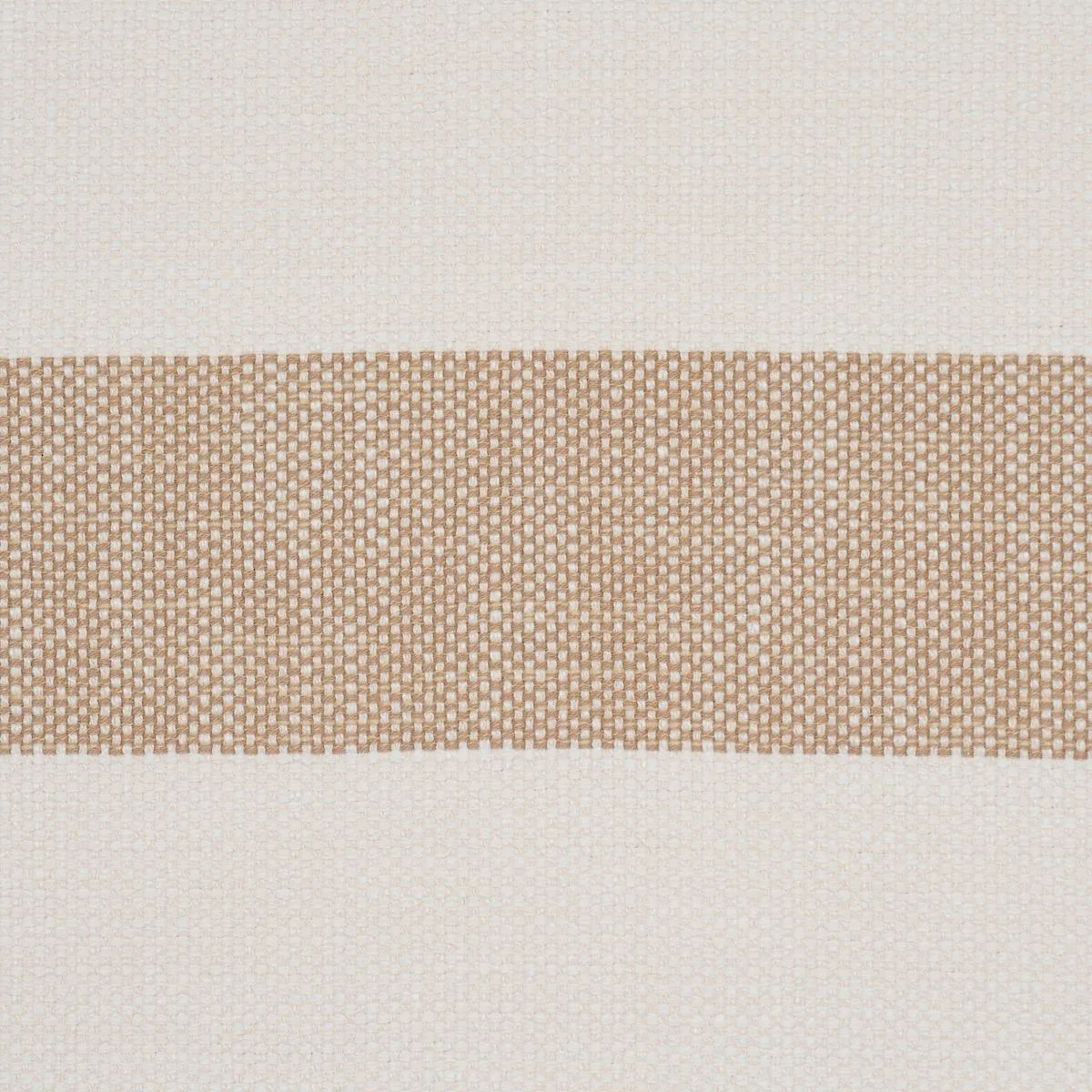 Schumacher 83831 Desert Wide Stripe Sand fabric swatch