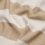 Schumacher 83831 Desert Wide Stripe Sand fabric swatch