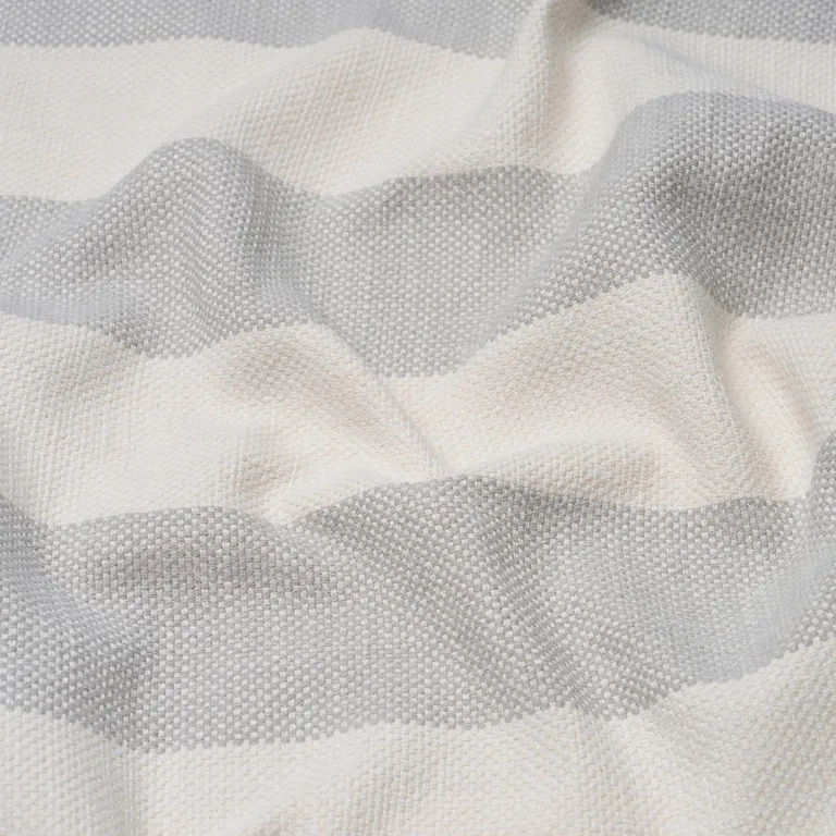 Schumacher 83830 Desert Wide Stripe Sky fabric swatch