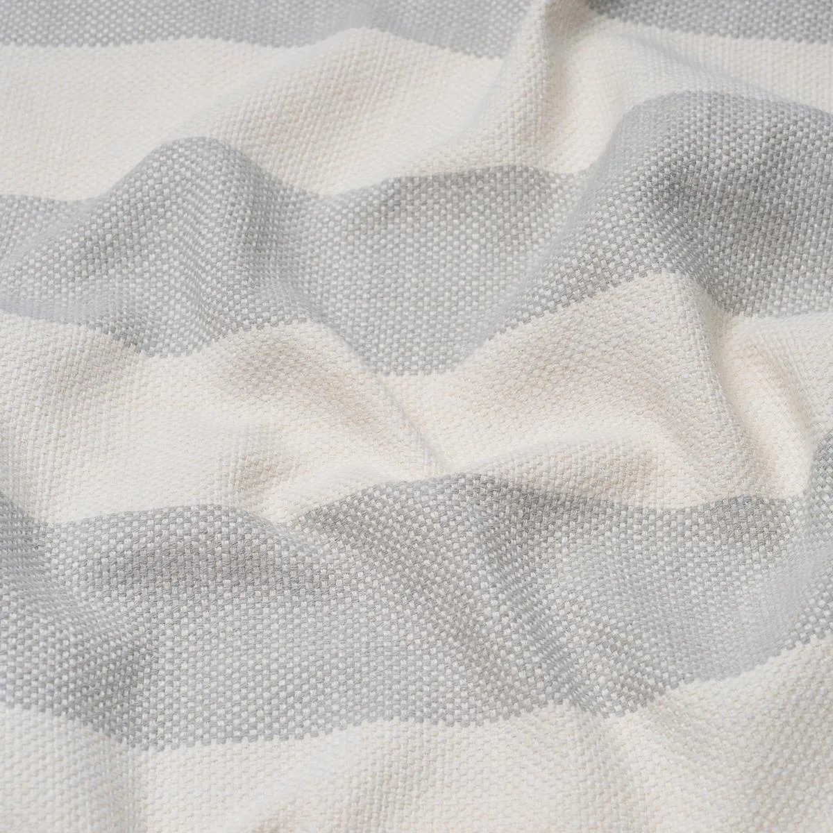 Schumacher 83830 Desert Wide Stripe Sky fabric swatch