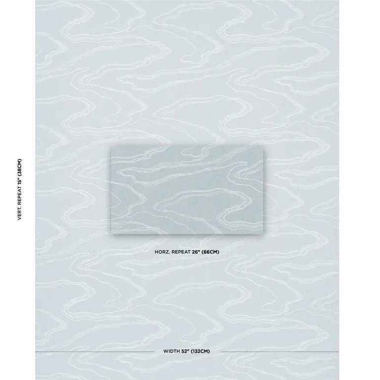 Schumacher 83520 Desert Wind Embroidery Arctic fabric swatch