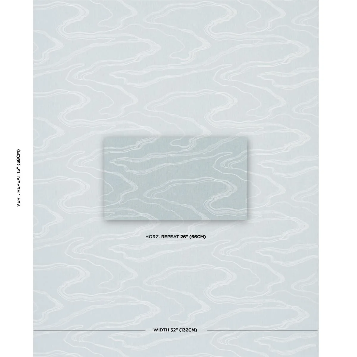 Schumacher 83520 Desert Wind Embroidery Arctic fabric swatch