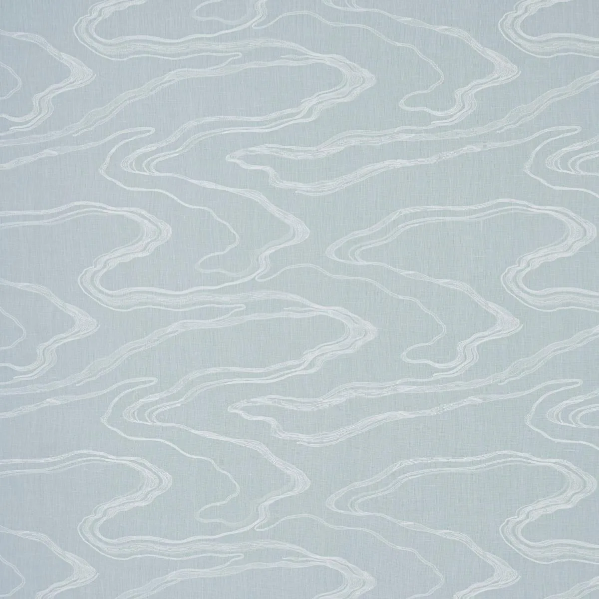 Schumacher 83520 Desert Wind Embroidery Arctic fabric swatch