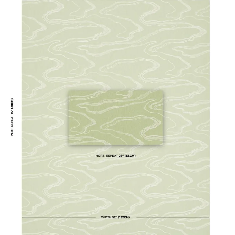 Schumacher 83521 Desert Wind Embroidery Fern fabric swatch