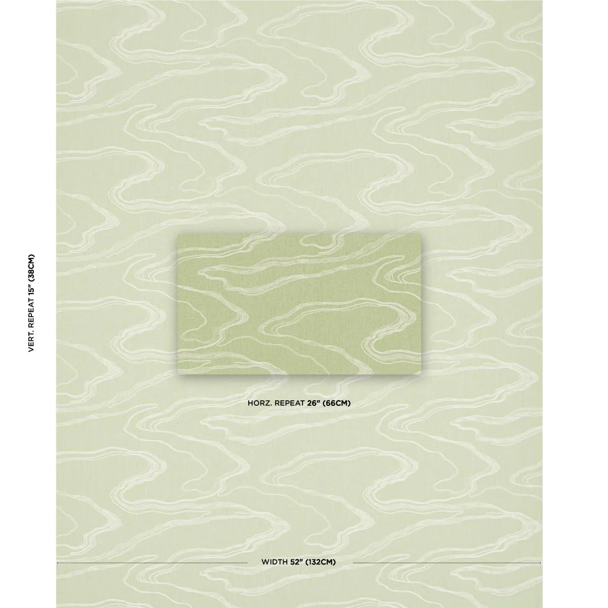 Schumacher 83521 Desert Wind Embroidery Fern fabric swatch