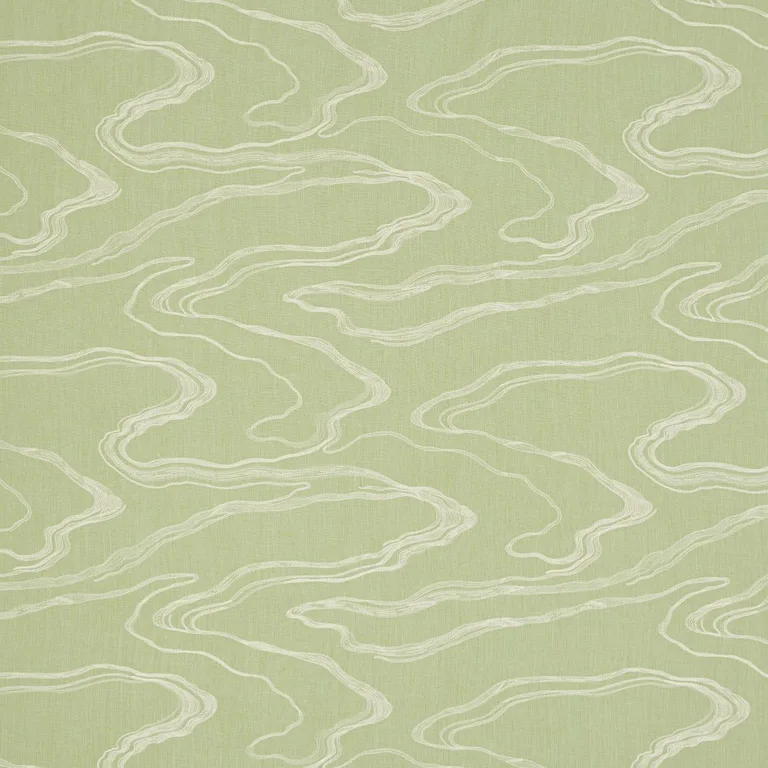 Schumacher 83521 Desert Wind Embroidery Fern fabric swatch