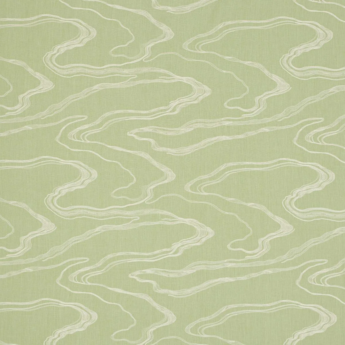 Schumacher 83521 Desert Wind Embroidery Fern fabric swatch