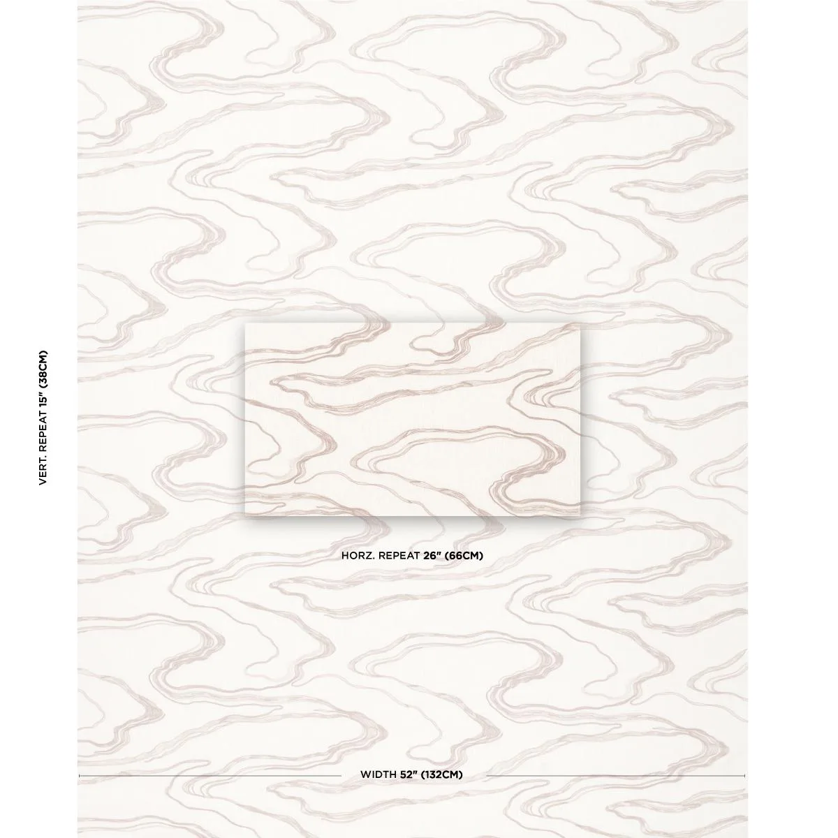 Schumacher 83522 Desert Wind Embroidery Sandstone fabric swatch