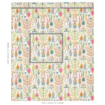 Schumacher 79820 Desna Embroidery Multi fabric swatch