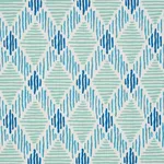 Schumacher 180231 Dexter Indoor/Outdoor Turquoise fabric swatch