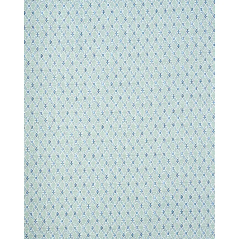 Schumacher 180231 Dexter Indoor/Outdoor Turquoise fabric swatch