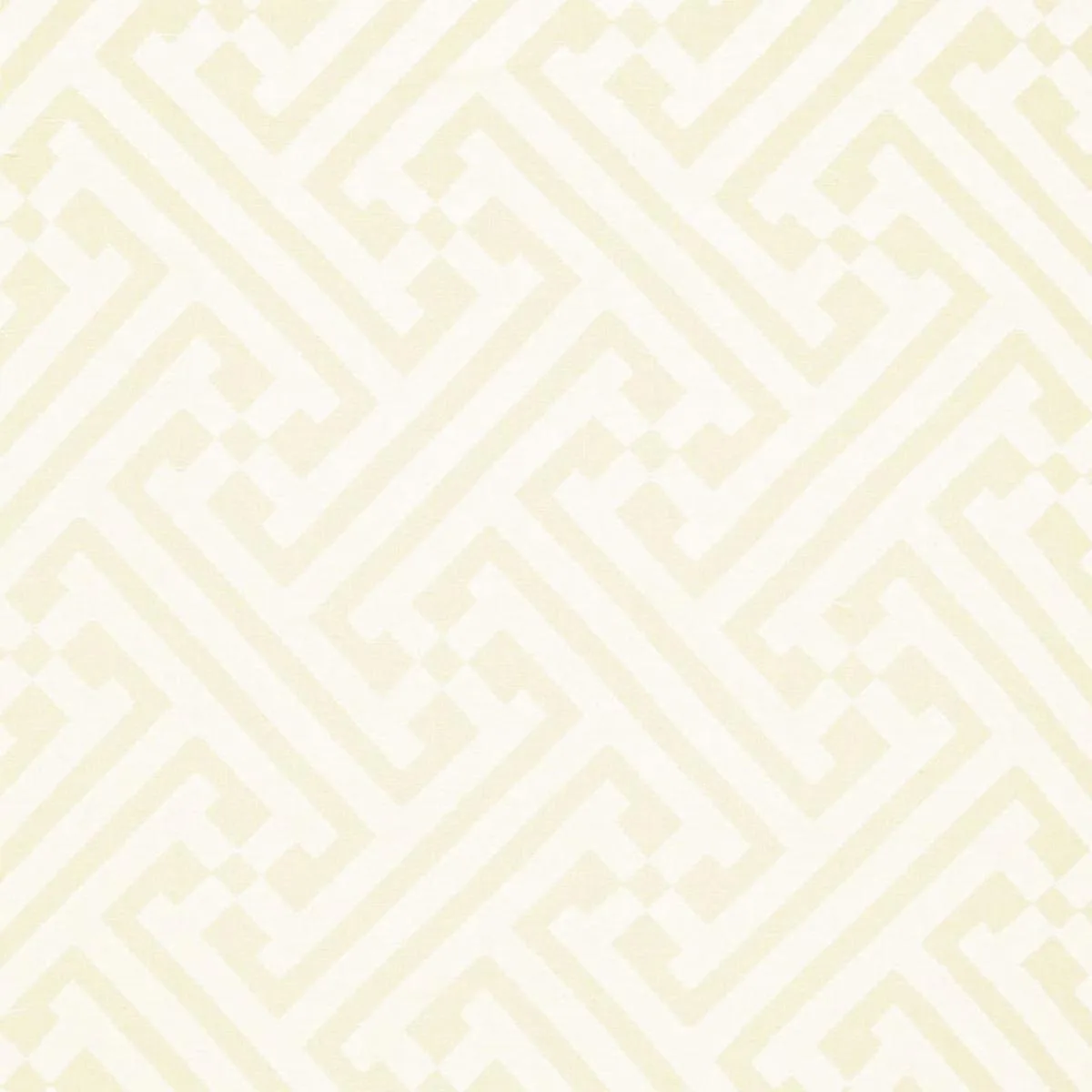Schumacher 2611900 Dhari Cutwork Casement White Natural fabric swatch