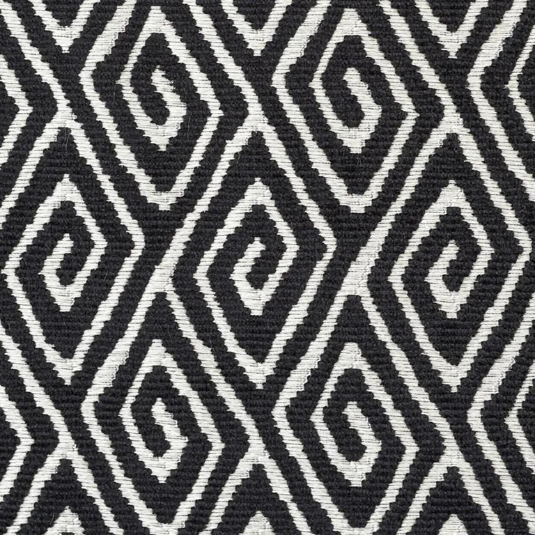 Schumacher 72831 Diamante Velvet Onyx fabric swatch