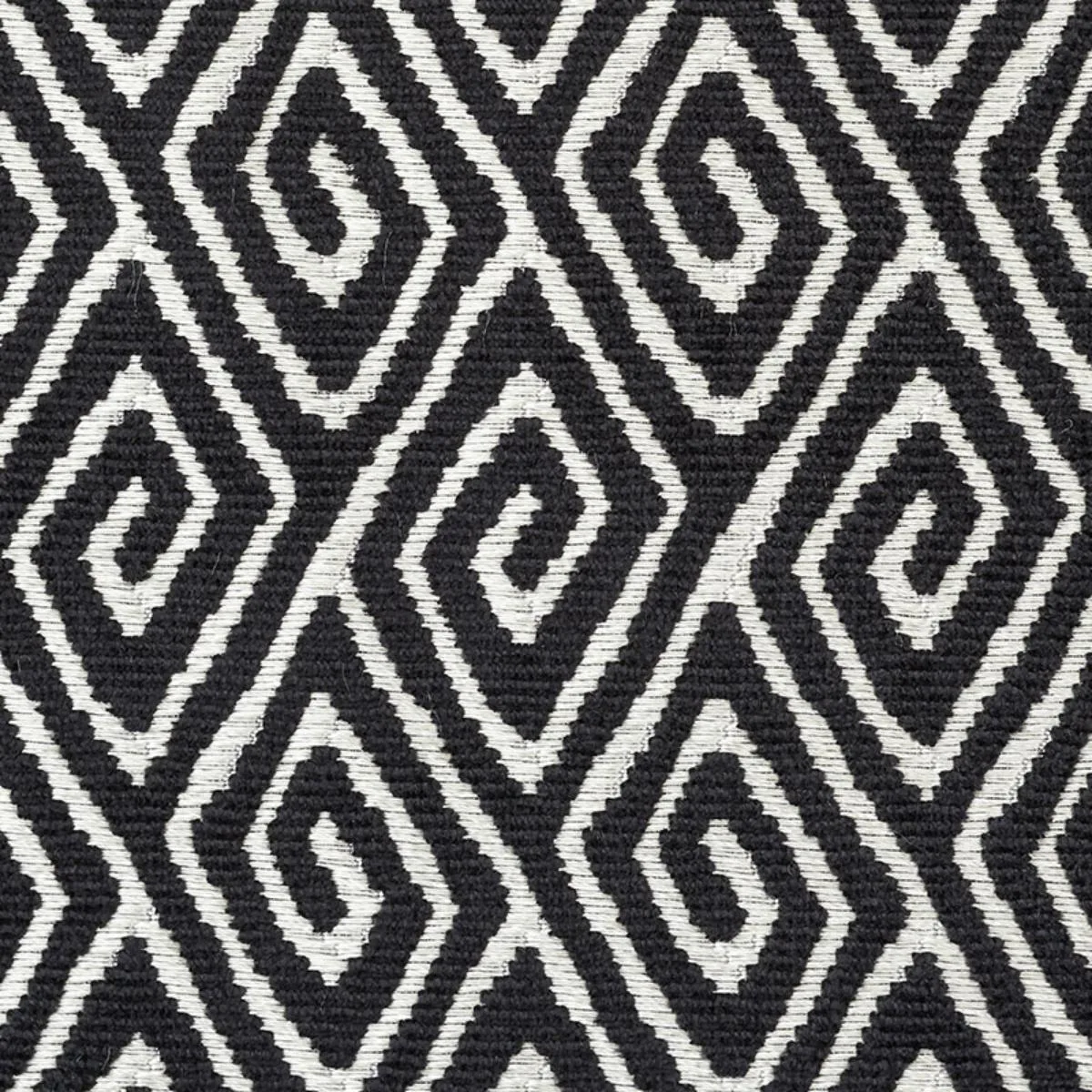 Schumacher 72831 Diamante Velvet Onyx fabric swatch
