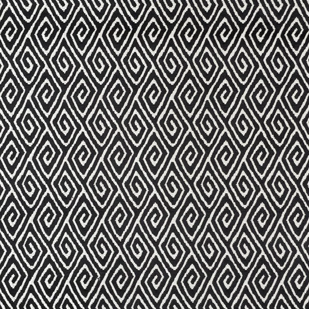 Schumacher 72831 Diamante Velvet Onyx fabric swatch