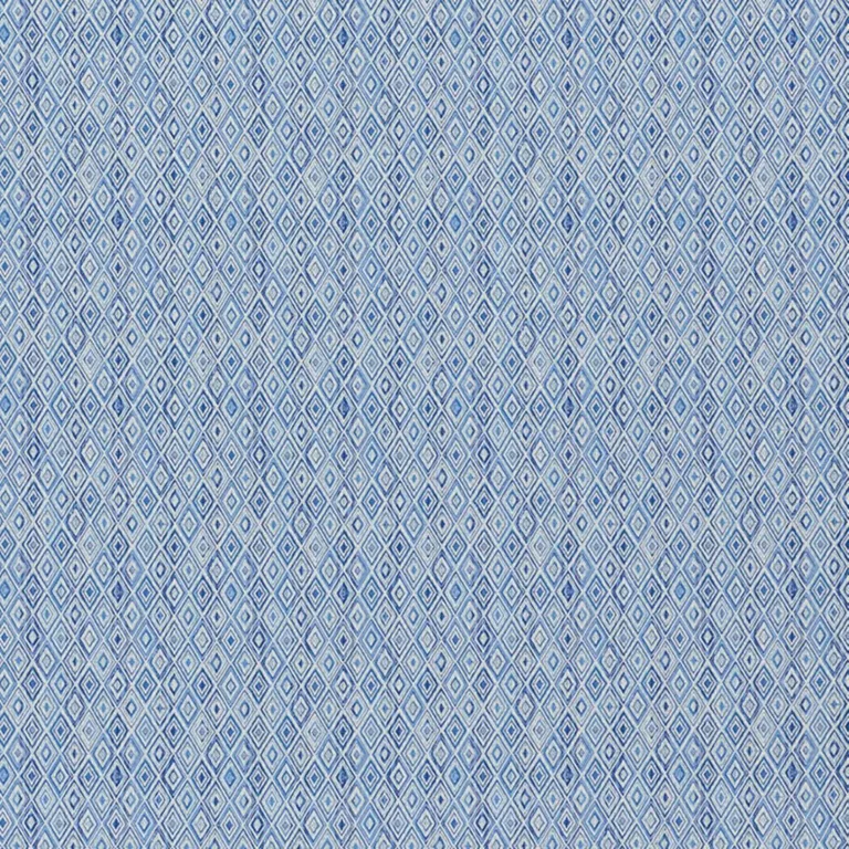 Schumacher 75921 Diamond Strie Indoor/Outdoor Blue fabric swatch
