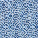 Schumacher 75921 Diamond Strie Indoor/Outdoor Blue fabric swatch