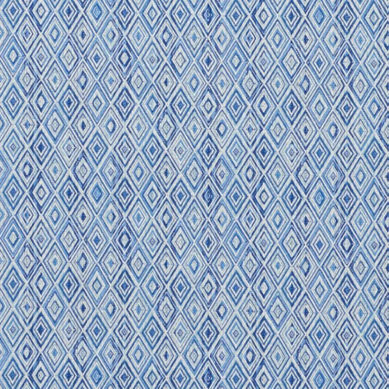 Schumacher 75921 Diamond Strie Indoor/Outdoor Blue fabric swatch