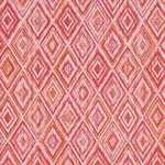 Schumacher 75922 Diamond Strie Indoor/Outdoor Pink & Orange fabric swatch