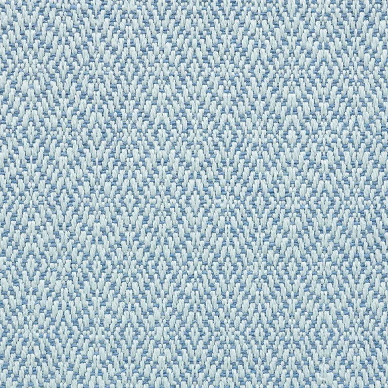 Schumacher 73844 Diamond Weave Indoor/Outdoor Sky fabric swatch