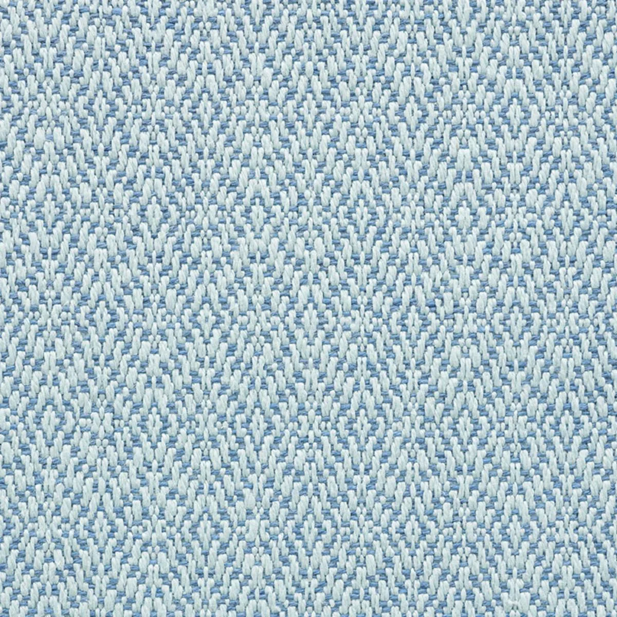 Schumacher 73844 Diamond Weave Indoor/Outdoor Sky fabric swatch