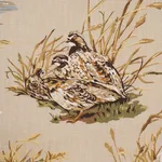 Schumacher 182660 Dog & Duck Alabaster fabric swatch