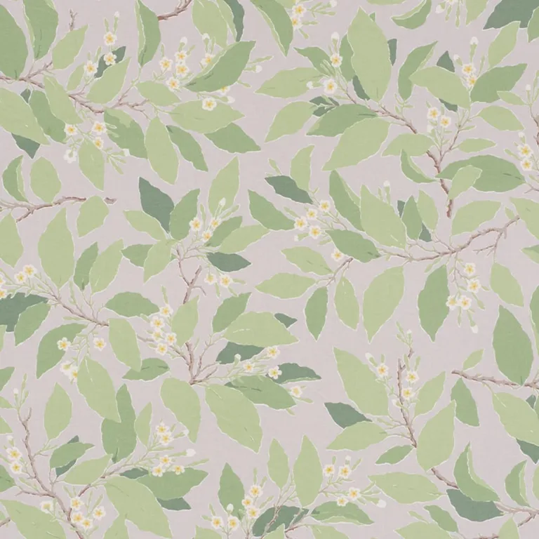 Schumacher 176521 Dogwood Leaf Grisaille fabric swatch
