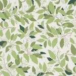 Schumacher 176520 Dogwood Leaf Ivory fabric swatch
