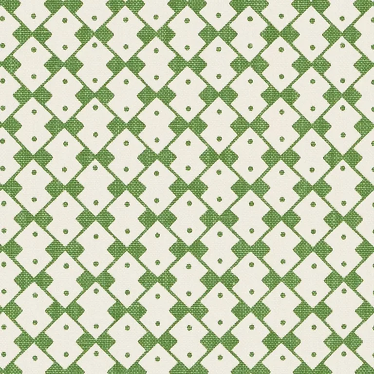 Schumacher 176293 Domino Chelsea Green fabric swatch