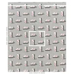 Schumacher 79320 Domino éPinglé Black fabric swatch