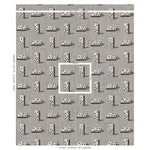 Schumacher 79322 Domino éPinglé Brown fabric swatch