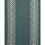 Schumacher 66181 Don't Fret Bleu Marine fabric swatch