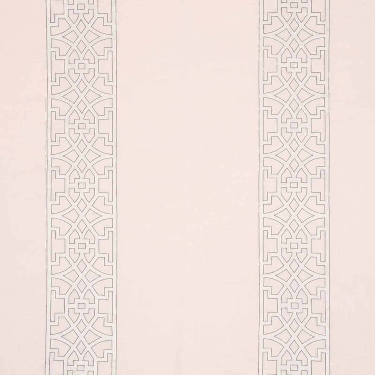 Schumacher 66183 Don't Fret Blush Conch fabric swatch