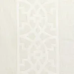 Schumacher 66185 Don't Fret Ivory fabric swatch