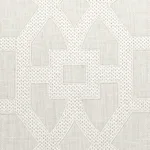 Schumacher 66185 Don't Fret Ivory fabric swatch