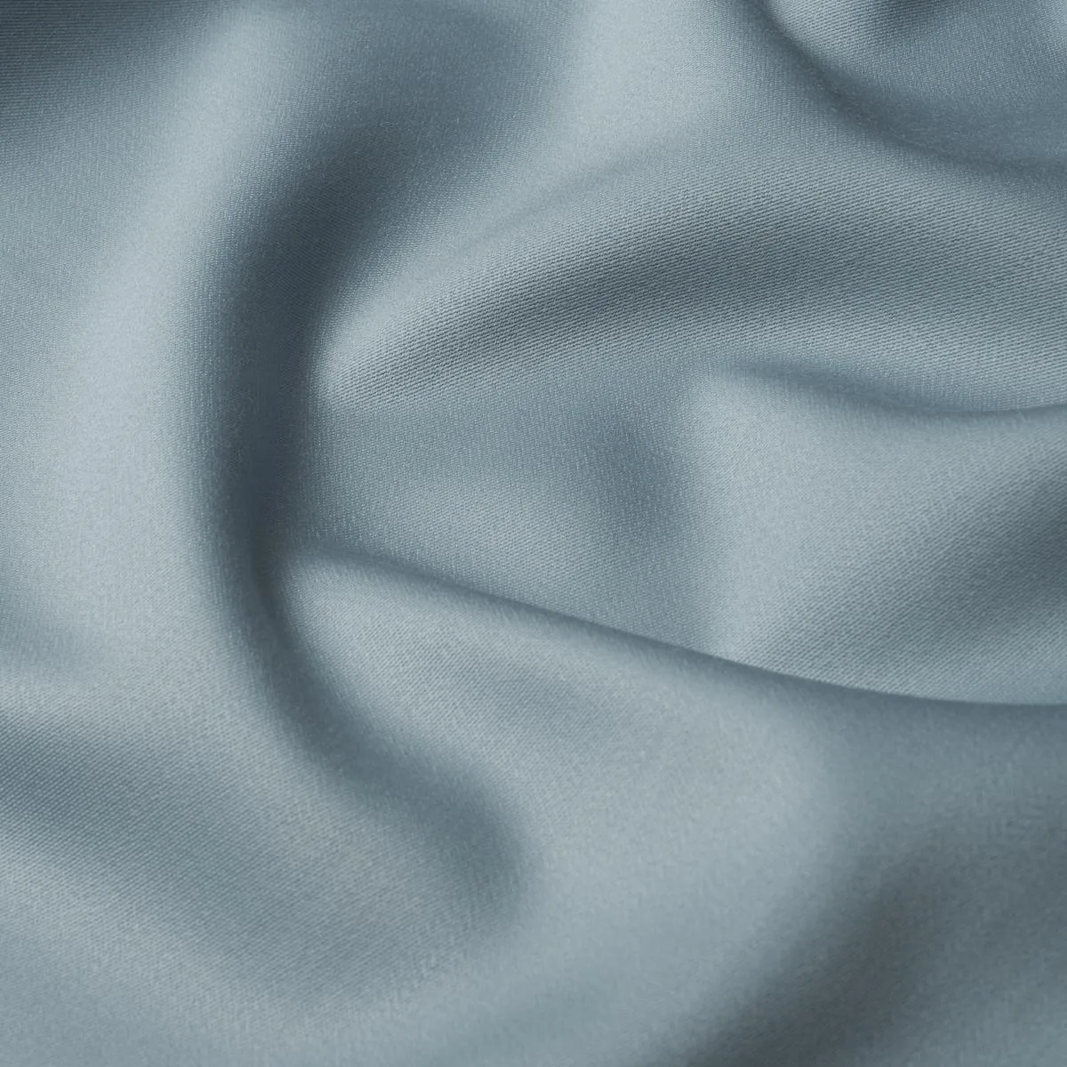 Schumacher 87326 Donovan Merino Wool Sateen Blue fabric swatch