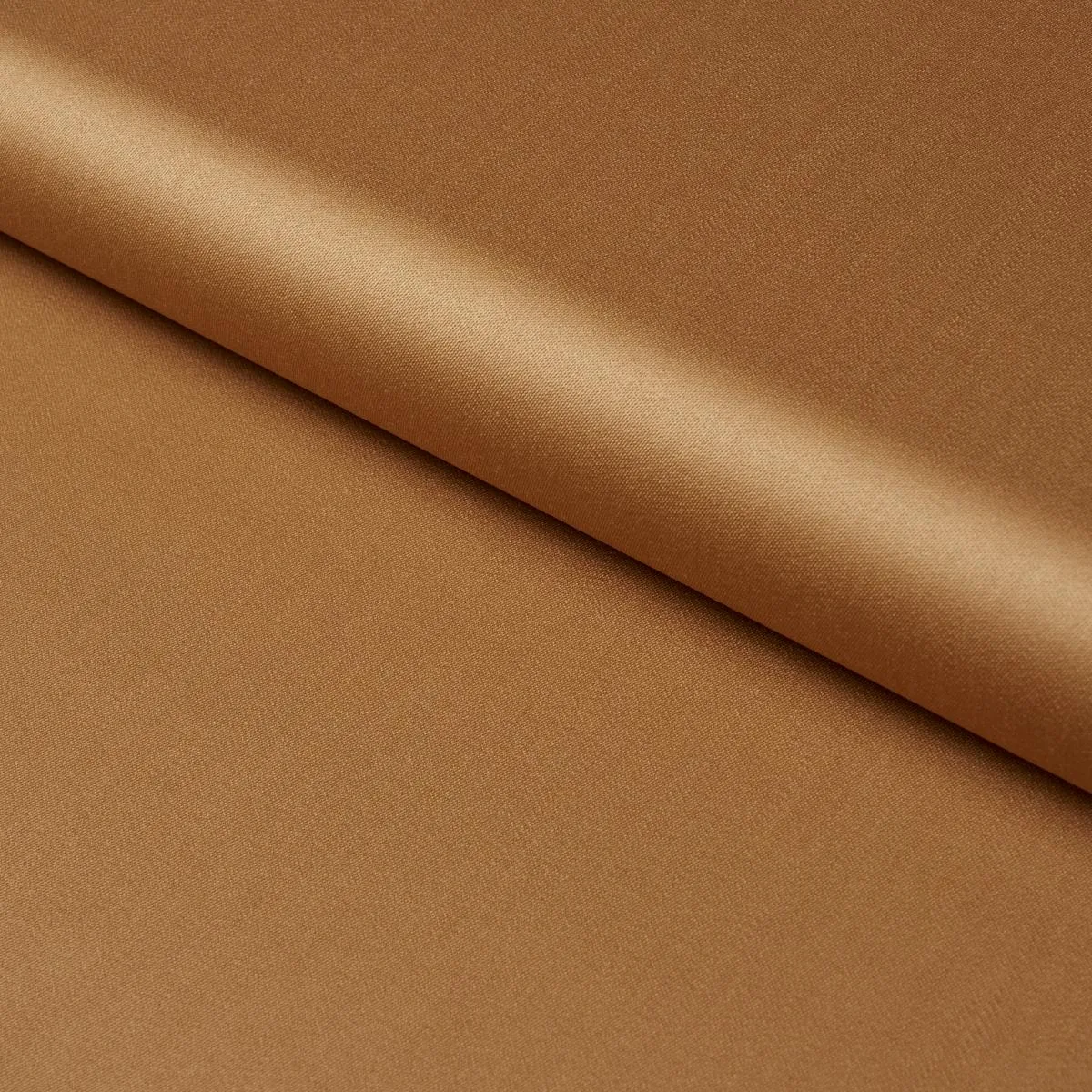 Schumacher 87324 Donovan Merino Wool Sateen Caramel fabric swatch