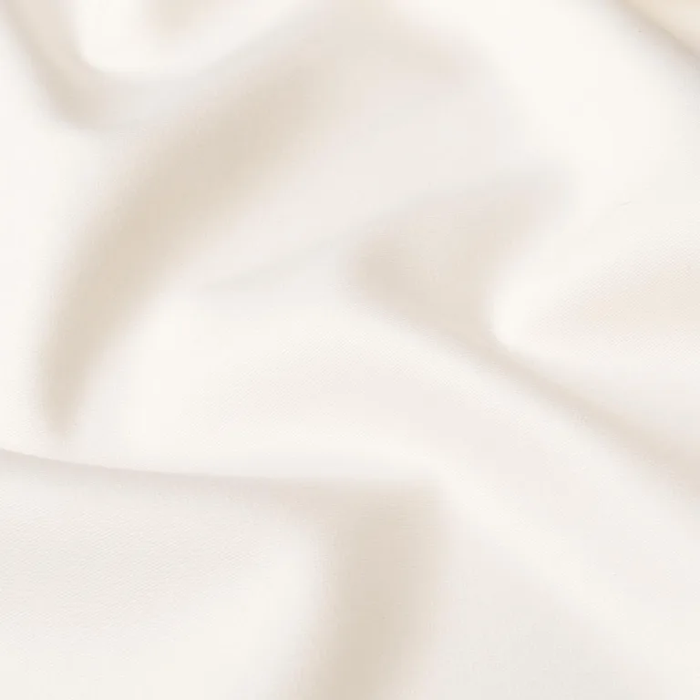 Schumacher 87320 Donovan Merino Wool Sateen Ivory fabric swatch