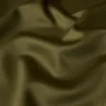 Schumacher 87327 Donovan Merino Wool Sateen Olive fabric swatch