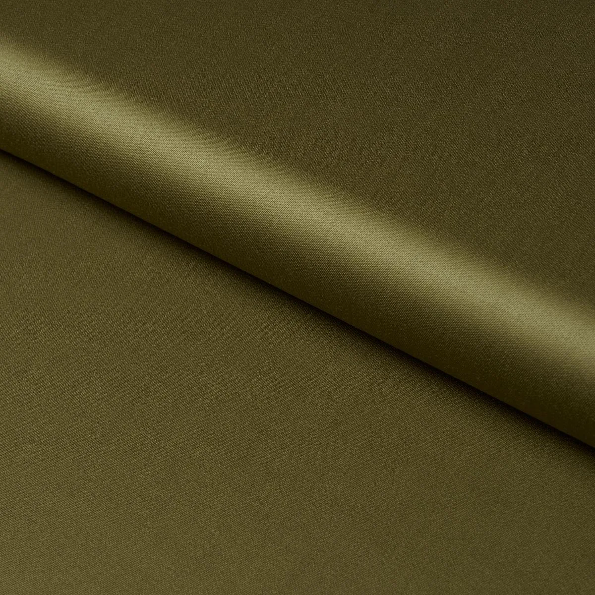 Schumacher 87327 Donovan Merino Wool Sateen Olive fabric swatch