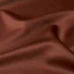 Schumacher 87323 Donovan Merino Wool Sateen Rust fabric swatch